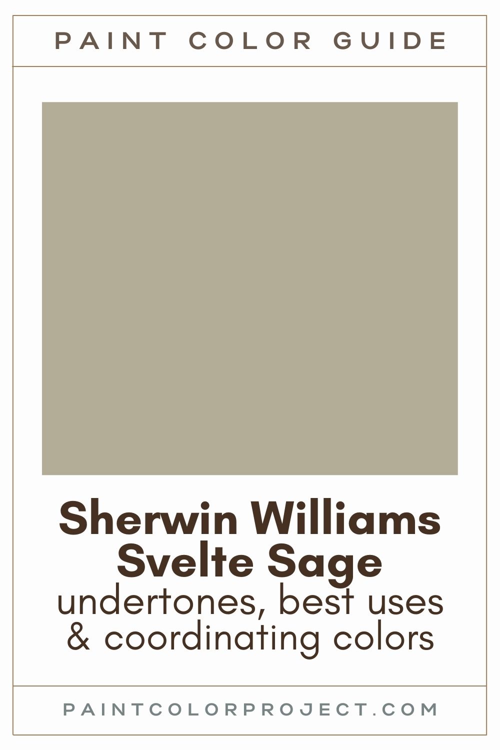 Sherwin Williams Svelte Sage Paint Color Guide