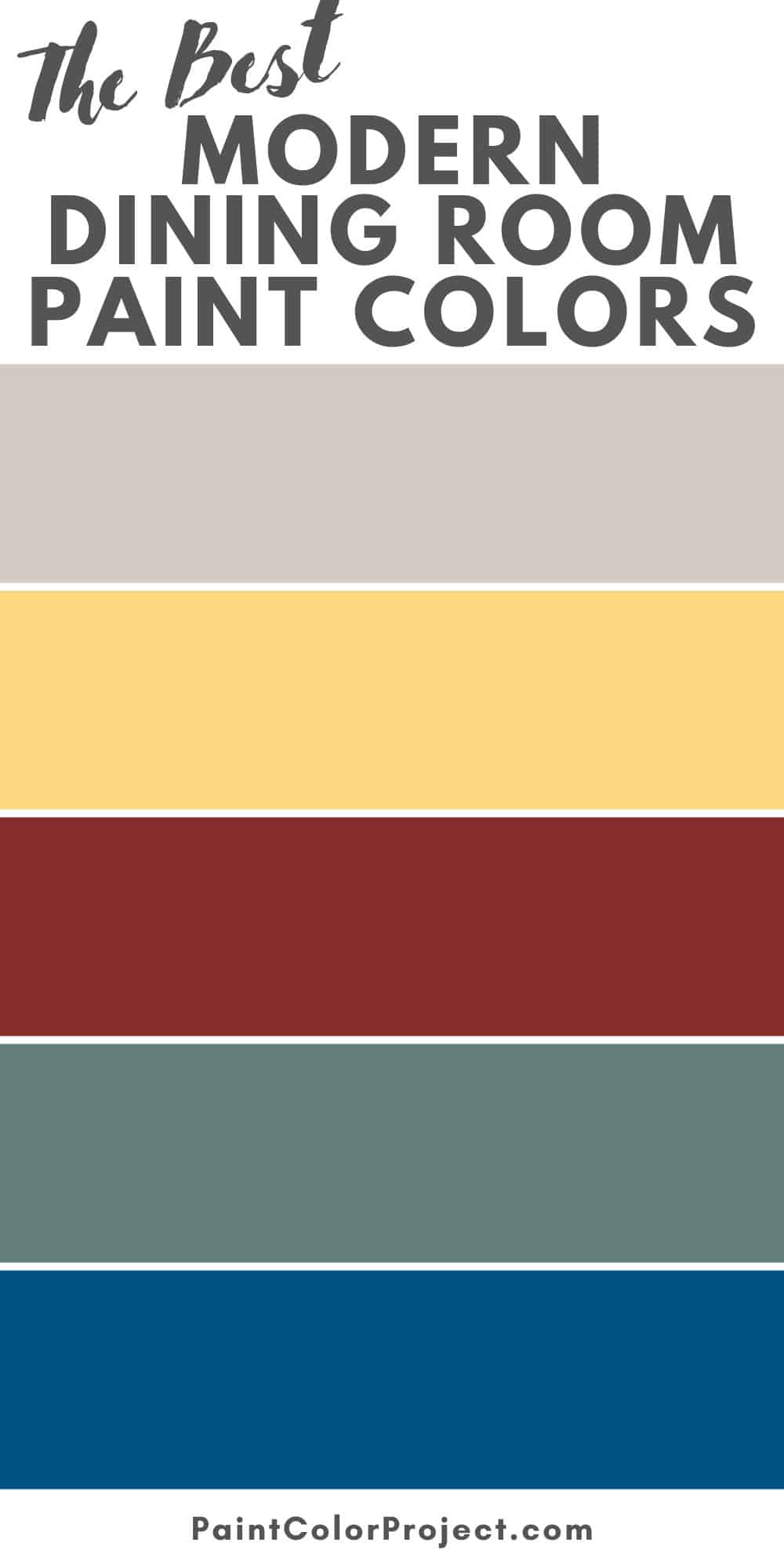 The Best Modern Dining Room Paint Colors - The Paint Color Project