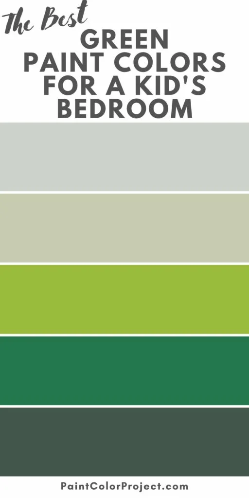 the best green paint colors for a kid's bedroom