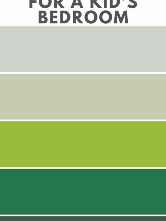 the best green paint colors for a kid's bedroom