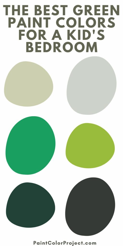 the best green paint colors for a kid's bedroom