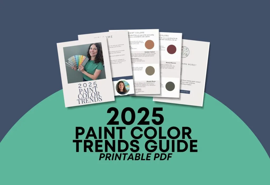 2025 paint color trends mockup