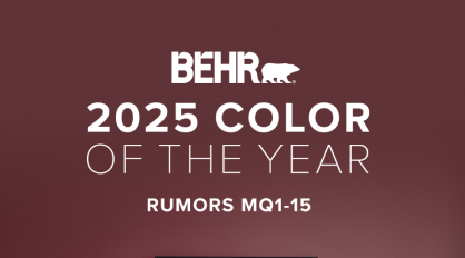 Behr 2025 Color of the Year- Rumors