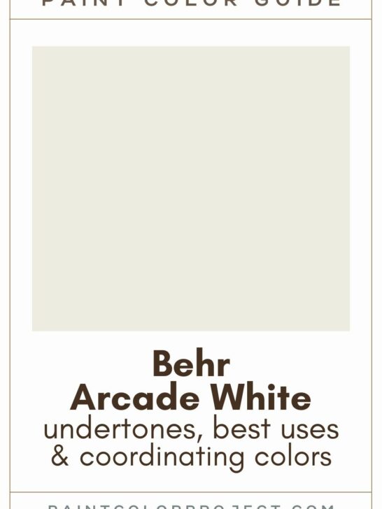 Behr Arcade White Paint Color Guide