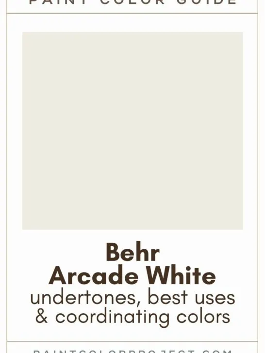 Behr Arcade White Paint Color Guide