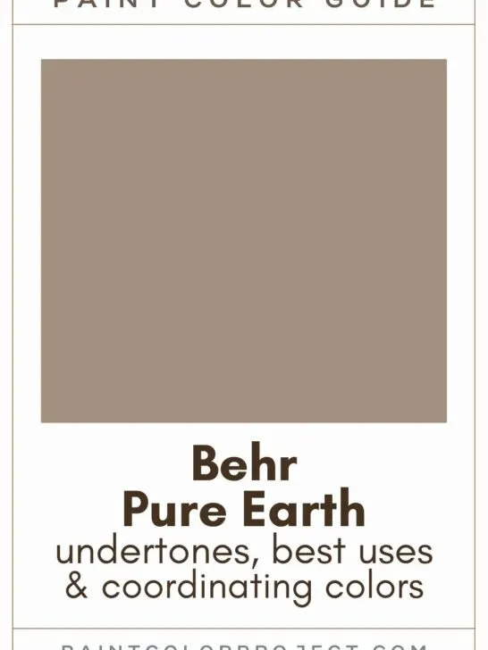 Behr Pure Earth Paint Color Guide