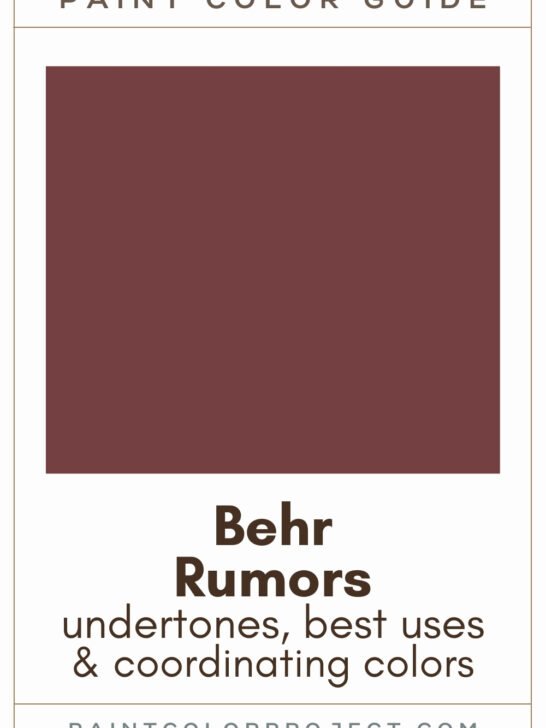 Behr Rumors Paint Color Guide