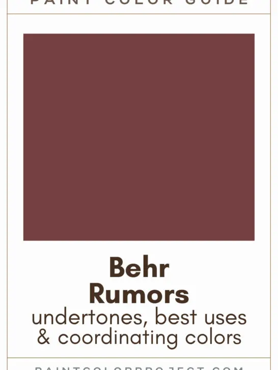 Behr Rumors Paint Color Guide