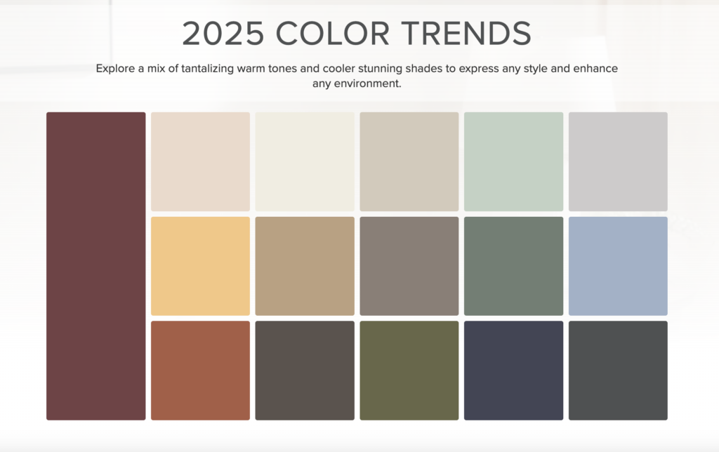 2025 color trends - behr paint