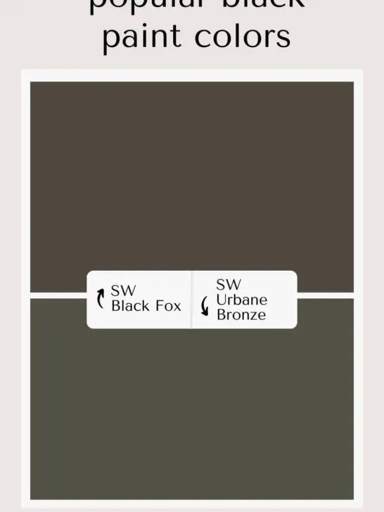 Sherwin Williams Black Fox vs Urbane Bronze