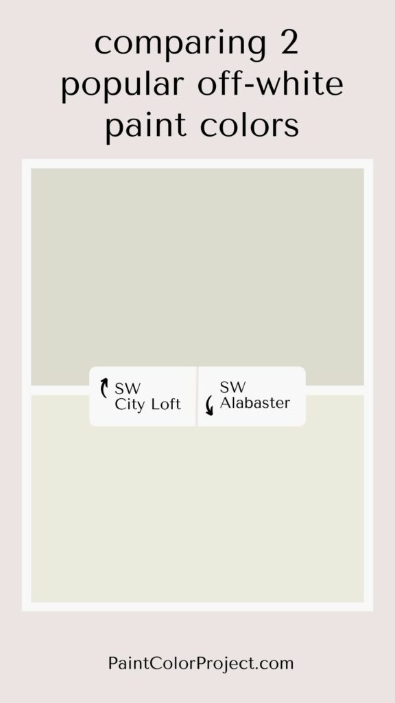 Sherwin Williams City Loft vs Alabaster