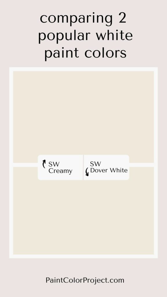 Sherwin Williams Creamy vs Dover White