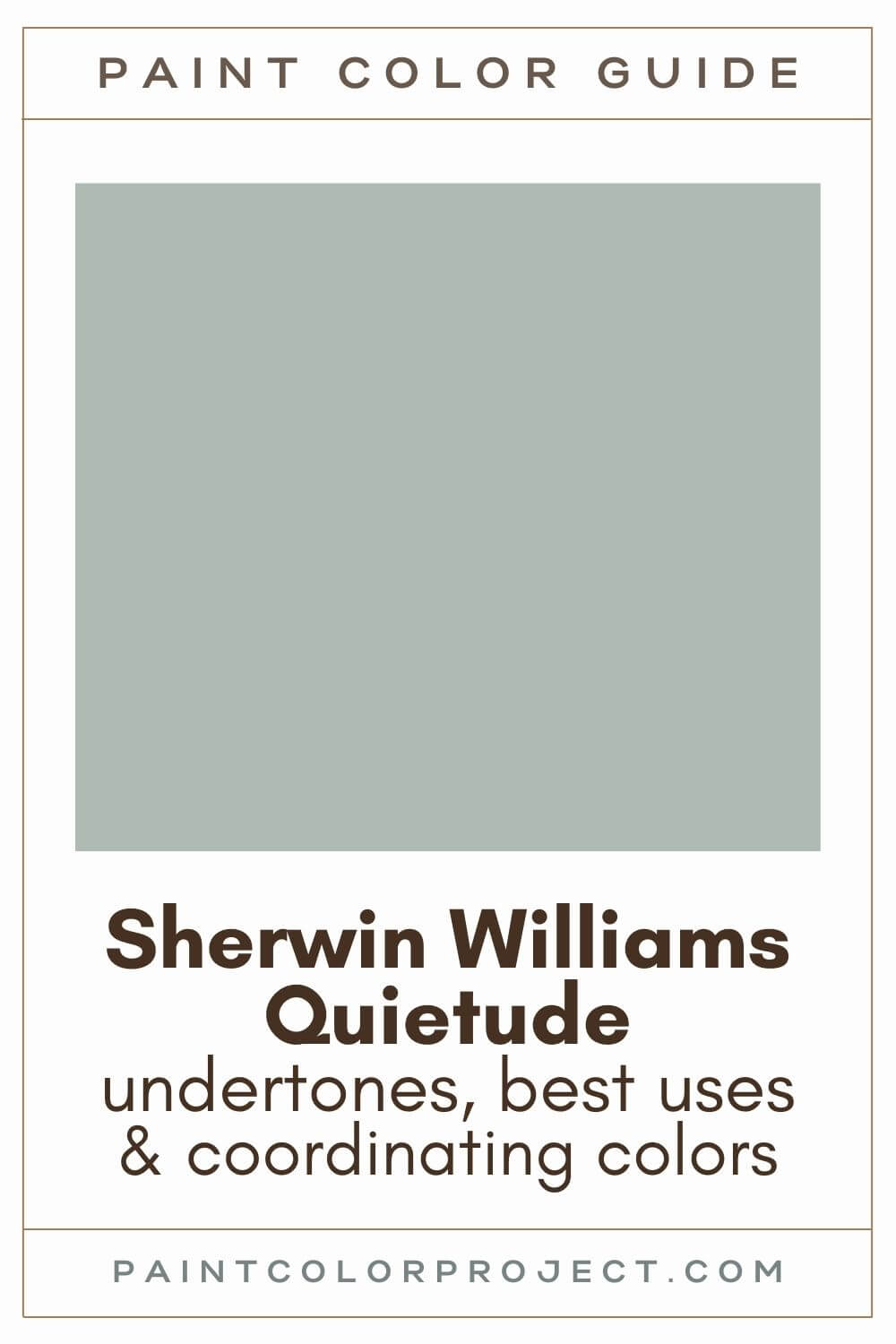 Sherwin Williams Quietude Paint Color Guide