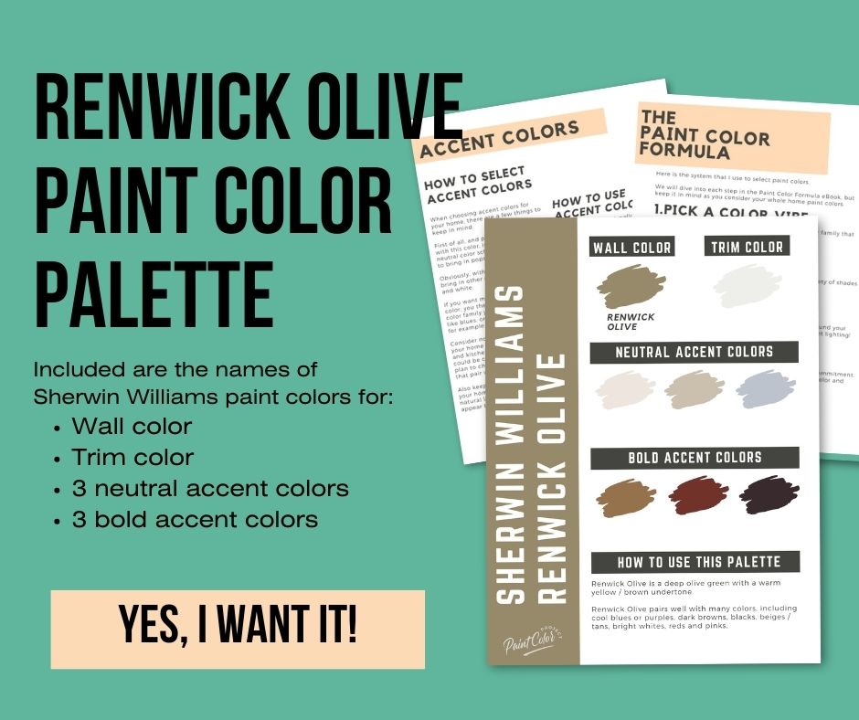 Sherwin Williams Renwick Olive Color Palette