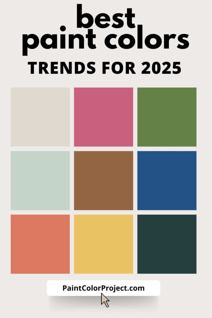 top paint color trends for 2025