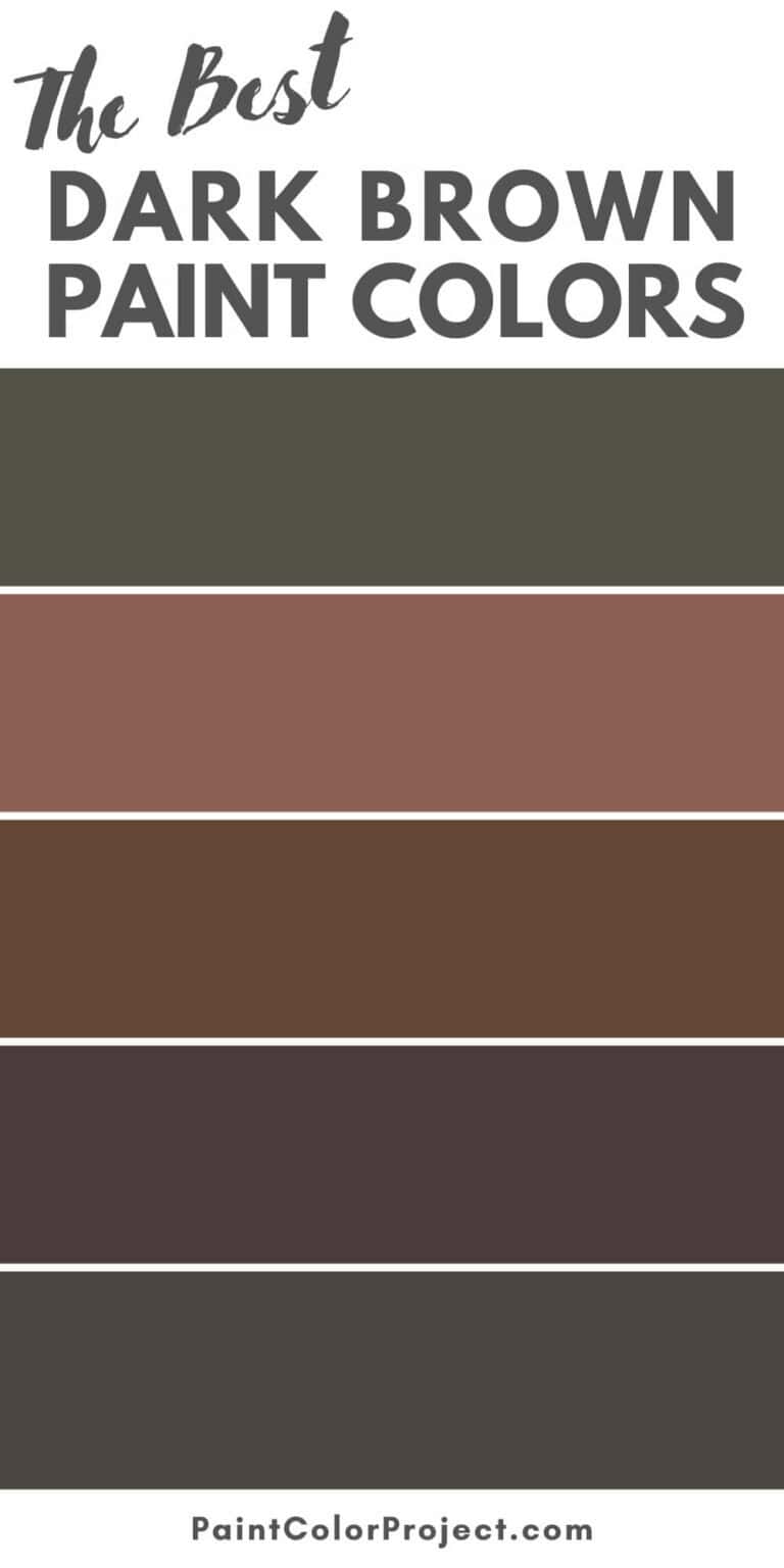 The Best Dark Brown Paint Colors - The Paint Color Project