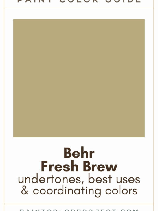 Behr Fresh Brew Paint Color Guide