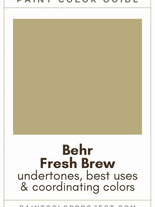 Behr Fresh Brew Paint Color Guide