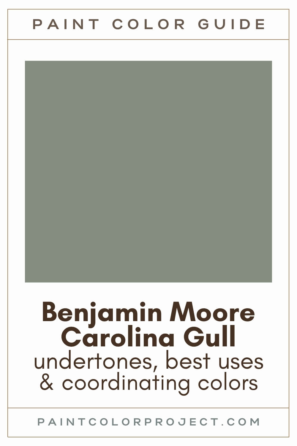 Benjamin Moore Carolina Gull Paint Color Guide