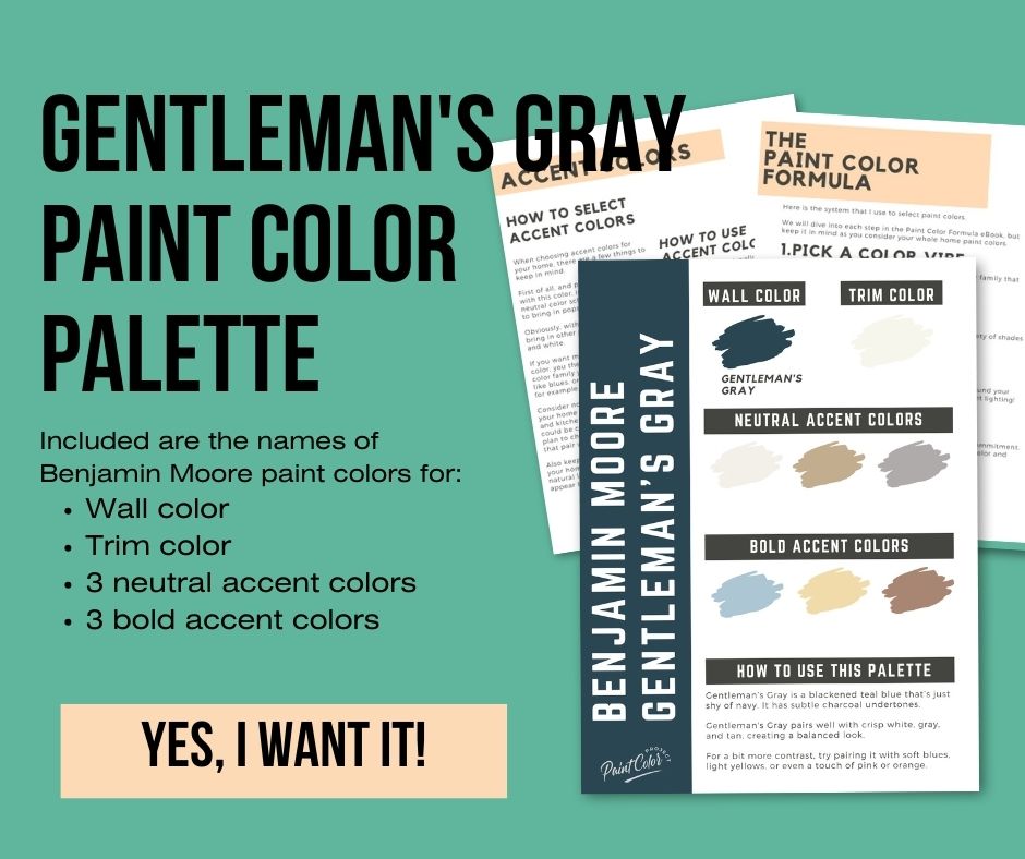 Benjamin Moore Gentleman's Gray Color Palette