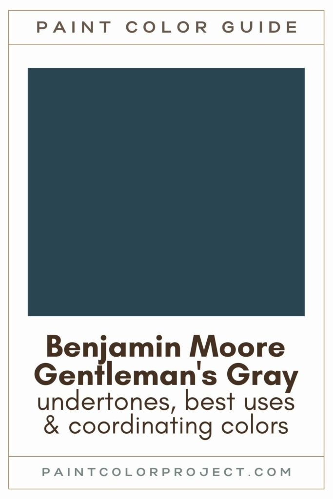 Benjamin Moore Gentleman's Gray Paint Color Guide