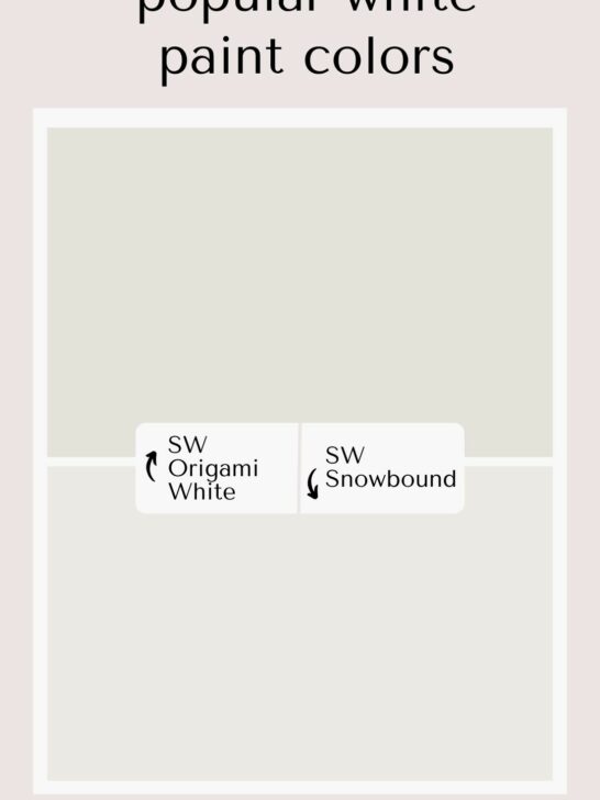 Sherwin Williams Origami White vs Snowbound