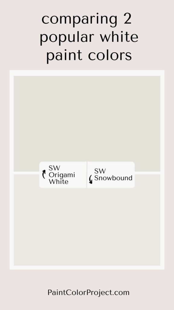 Sherwin Williams Origami White vs Snowbound