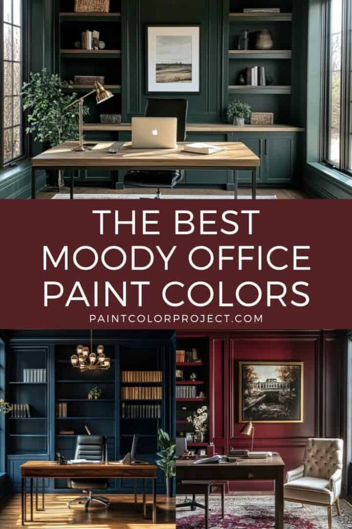 The Best Moody Office Paint Colors - The Paint Color Project