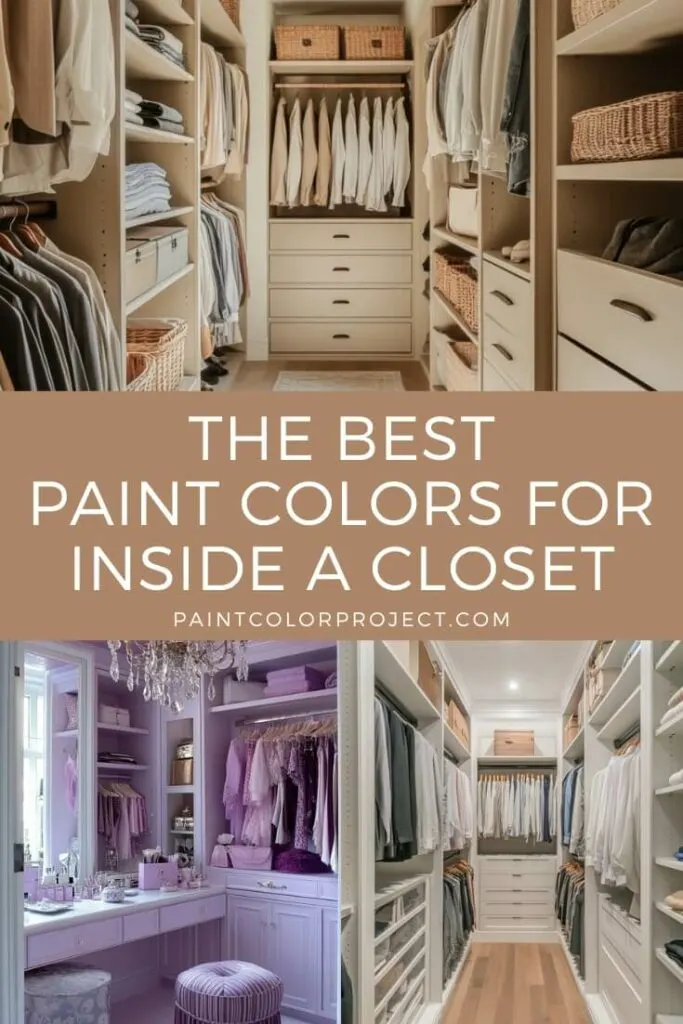 best paint colors for inside a closet