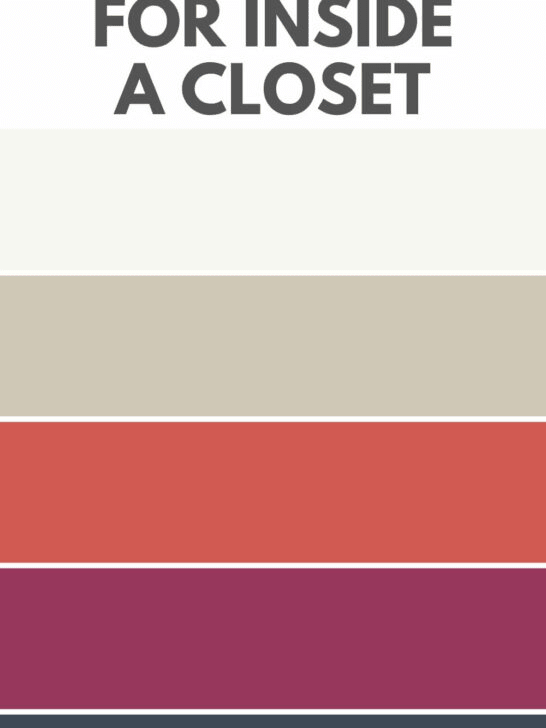 best paint colors for inside a closet