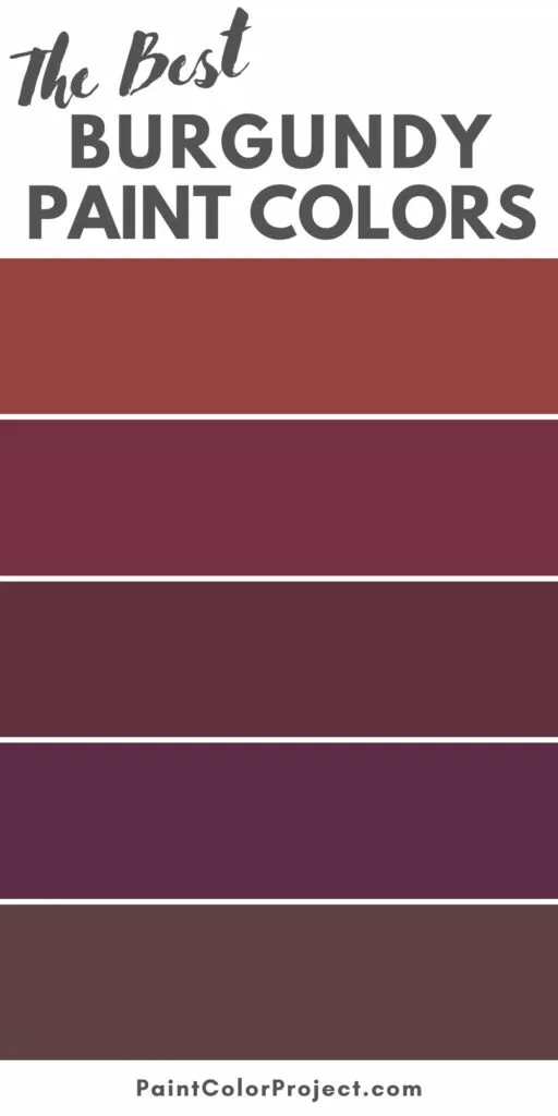 the best burgundy wall paint colors