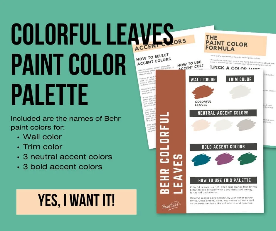 Behr Colorful Leaves Color Palette