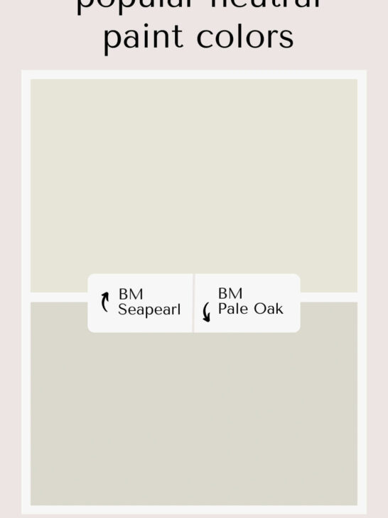 Benjamin Moore Seapearl vs Pale Oak