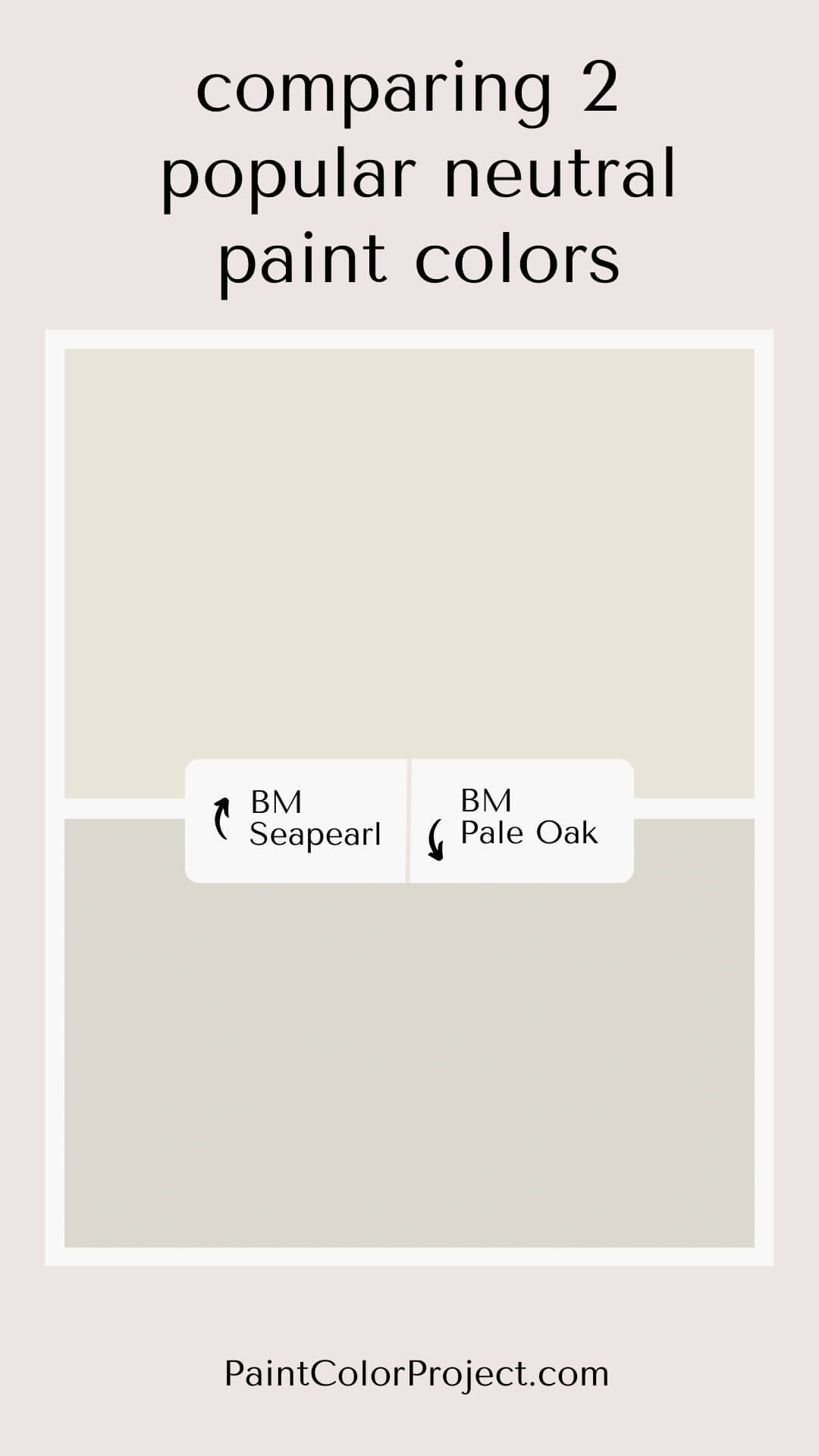 Benjamin Moore Seapearl vs Pale Oak