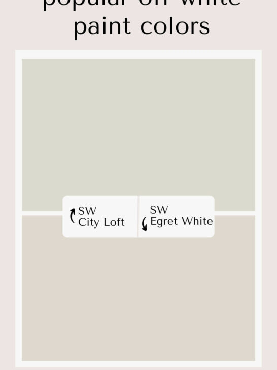 Sherwin Williams City Loft vs Egret White