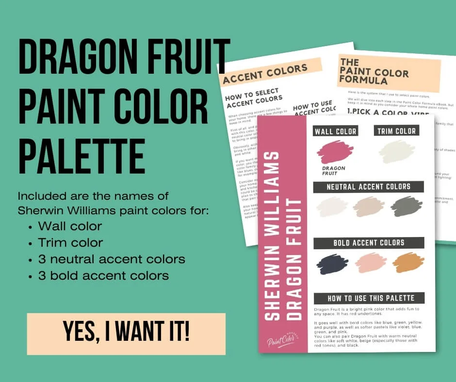 Sherwin Williams Dragon Fruit Color Palette