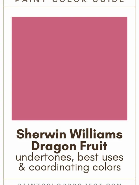 Sherwin Williams Dragon Fruit Paint Color Guide