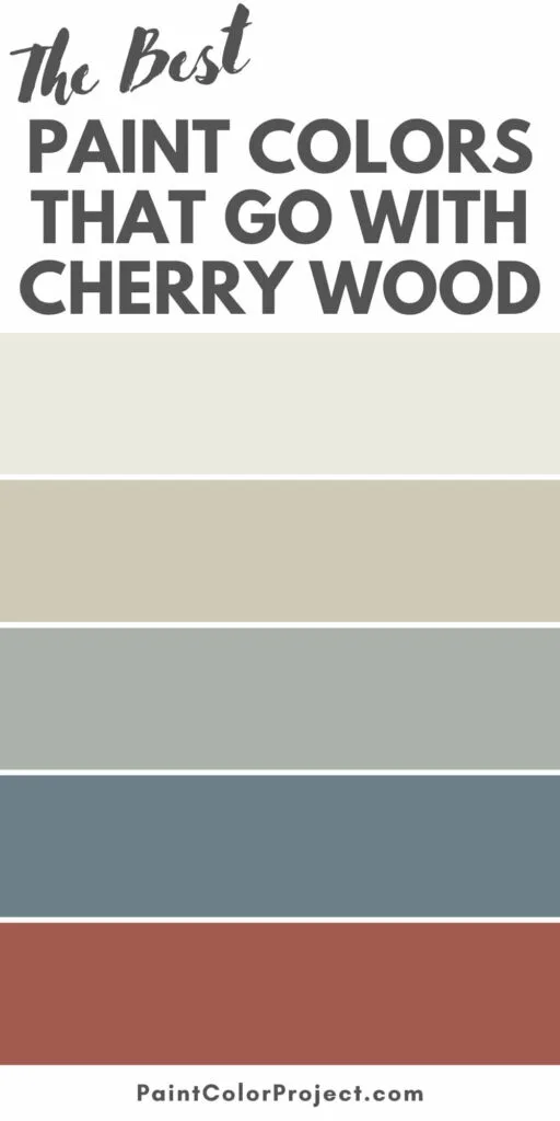 best paint colors that go with cherry wood