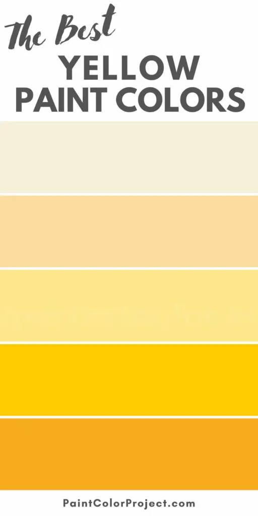 best yellow paint colors for your home