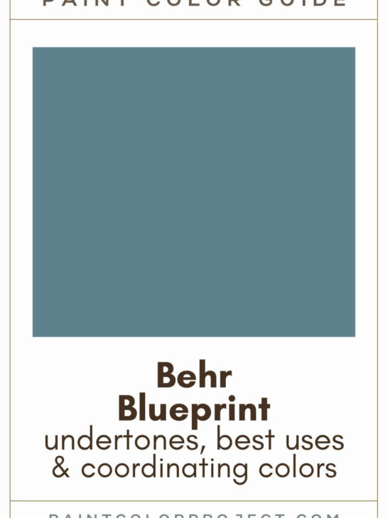 Behr Blueprint Paint Color Guide