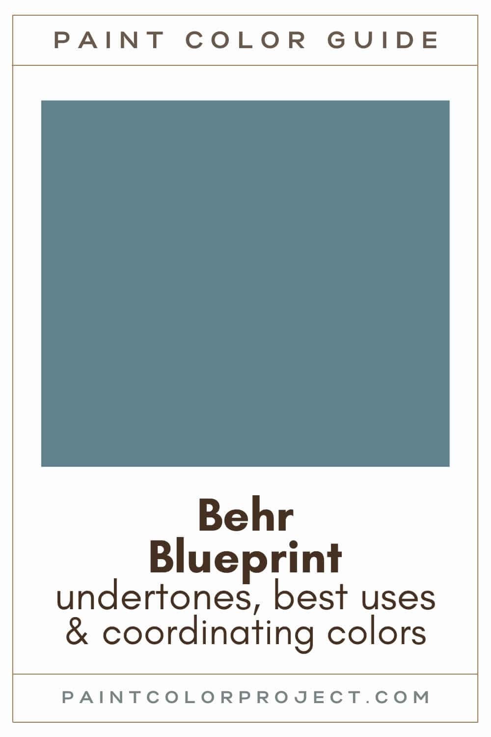 Behr Blueprint Paint Color Guide