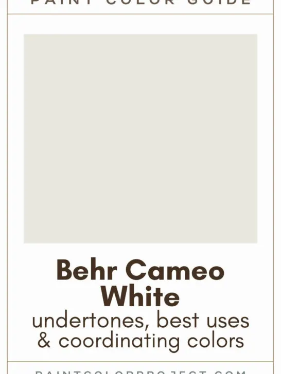 Behr Cameo White Paint Color Guide