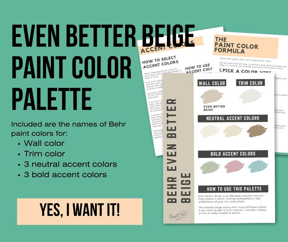 Behr Even Better Beige Color Palette