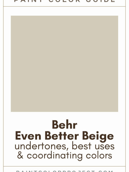 Behr Even Better Beige Paint Color Guide