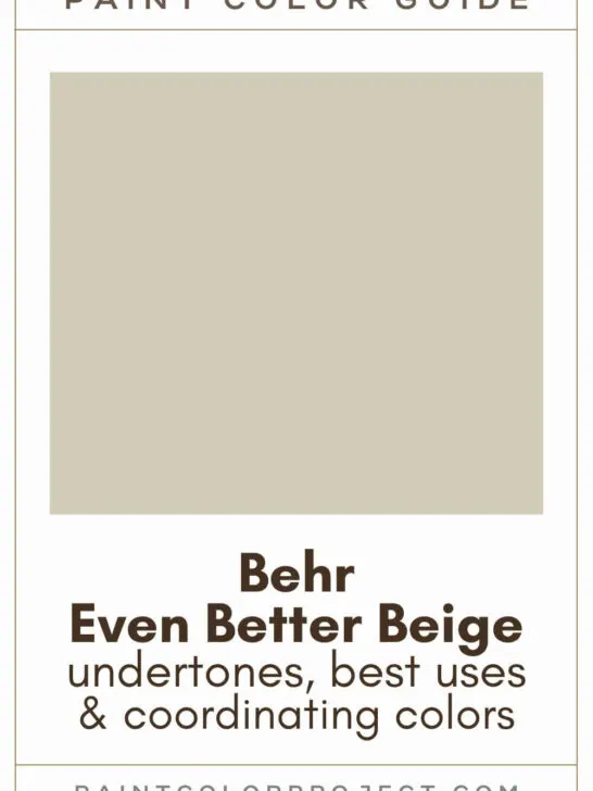 Behr Even Better Beige Paint Color Guide