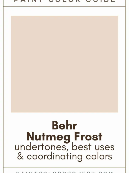 Behr Nutmeg Frost Paint Color Guide