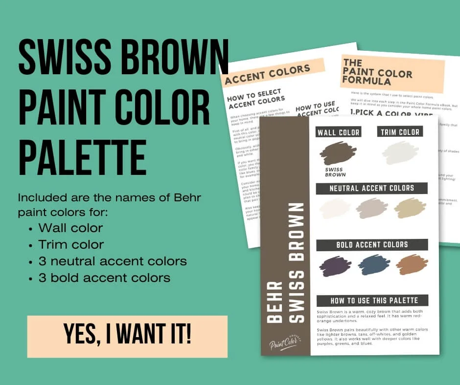 Behr Swiss Brown Color Palette