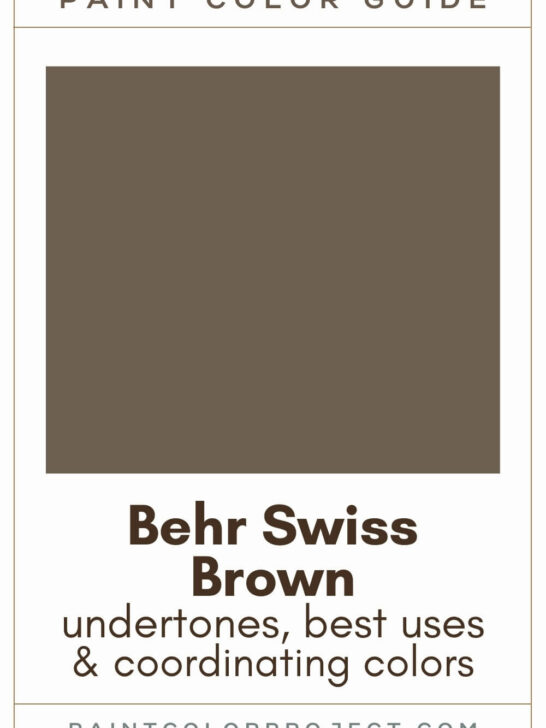 Behr Swiss Brown Paint Color Guide