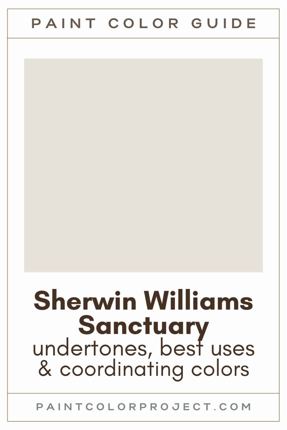 Sherwin Williams Sanctuary Paint Color Guide