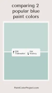 Sherwin Williams Tidewater vs Watery